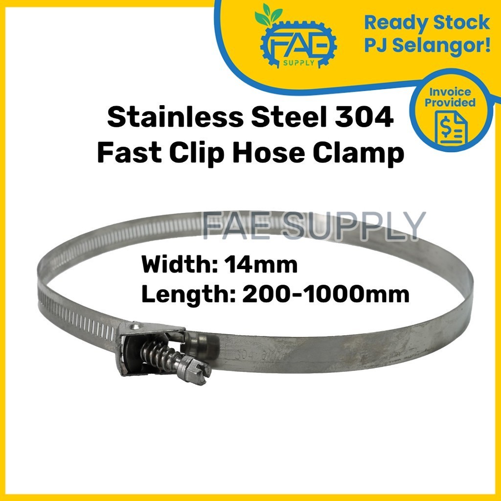 Fast Clip Hose Clamp Clip kunci pipe 14mm Stainless Steel Tri Clamp ...
