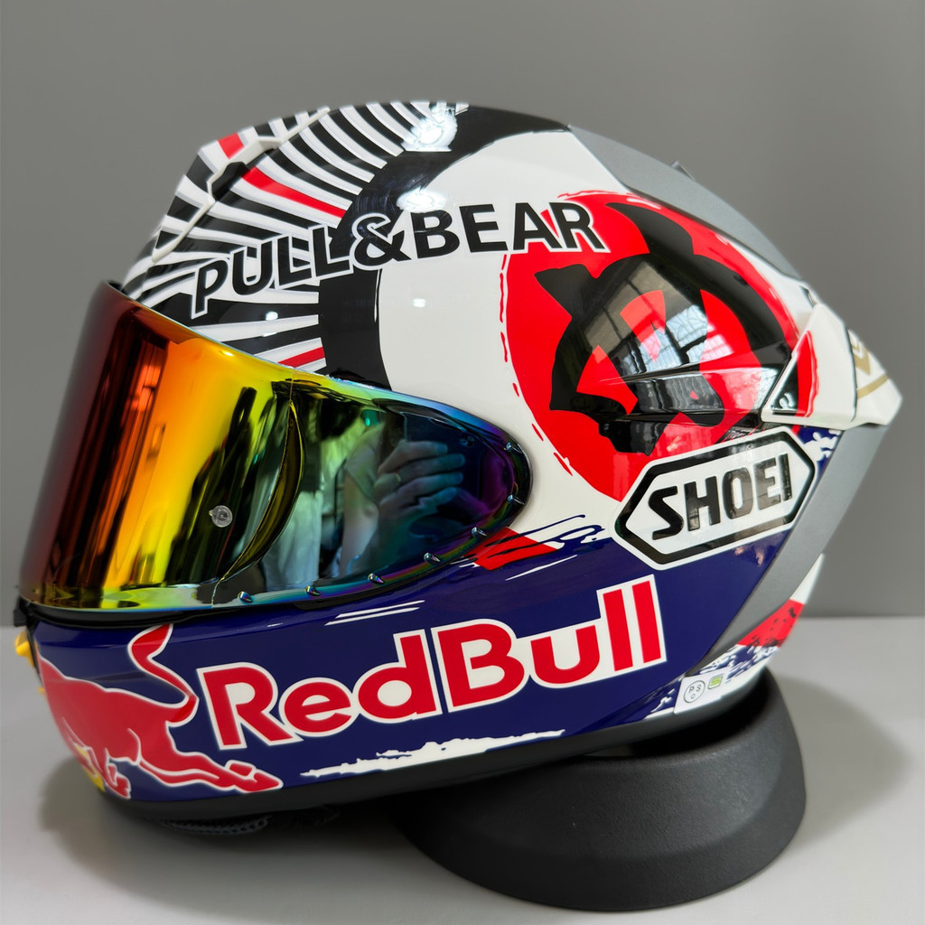 SHOEI X15 Red Bull Lucky Cat Helmet SHOEI X15 Red Bull Motorcycle Full ...