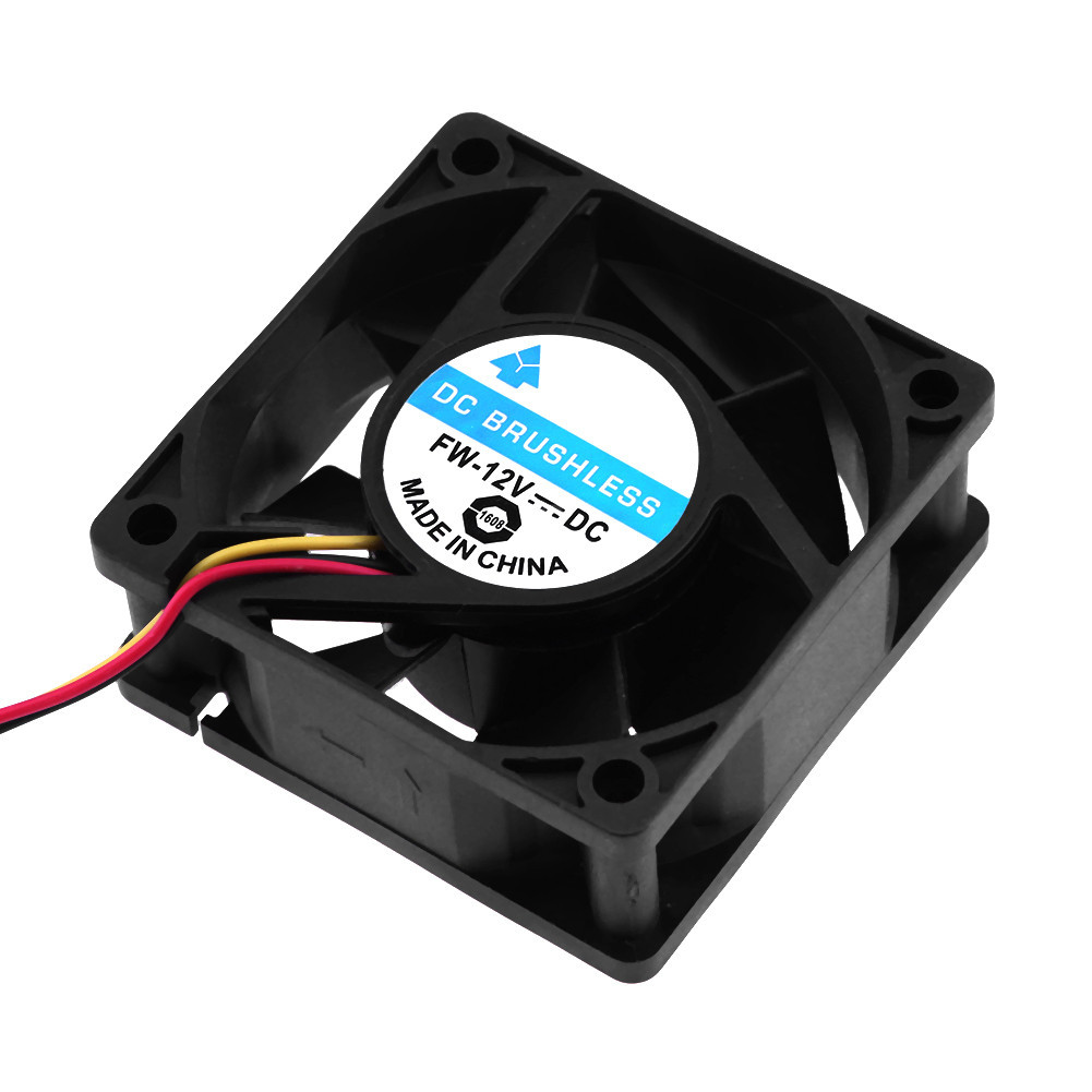 DC Brushless Cooling Fan 12V 60x60x25mm 3 Pin CPU Computer Fan [avene ...