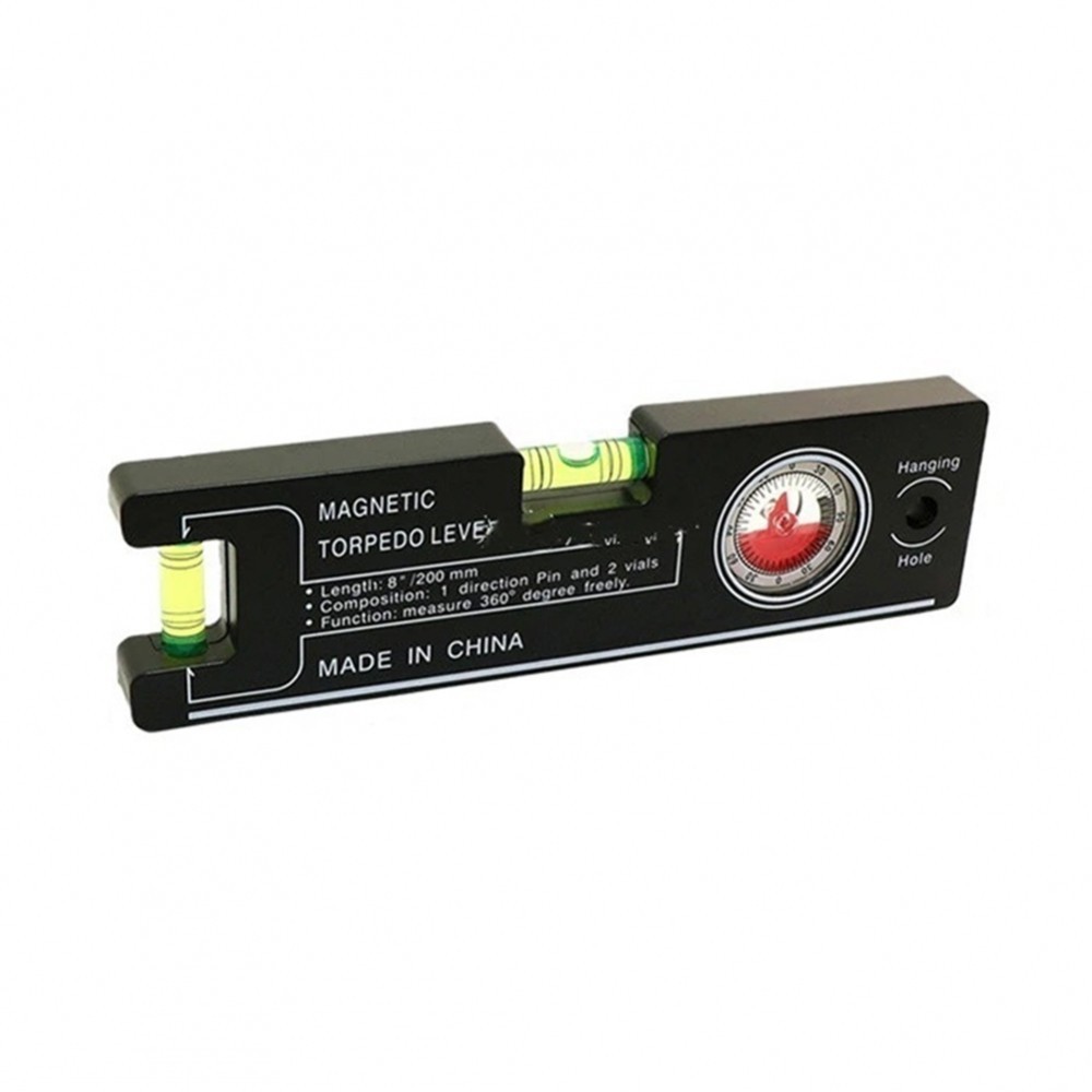 Hangable Level Bubble Ruler Magnetic Angle Meter Level for Measuring ...