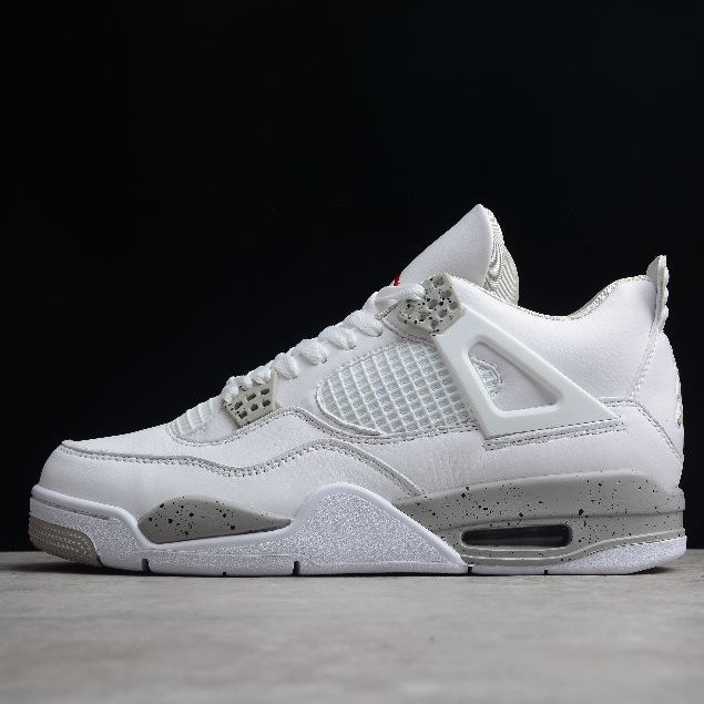 jdAir Jordan 4 Tech White Men And Women Basketball Shoes AJ4 Sneakers ...
