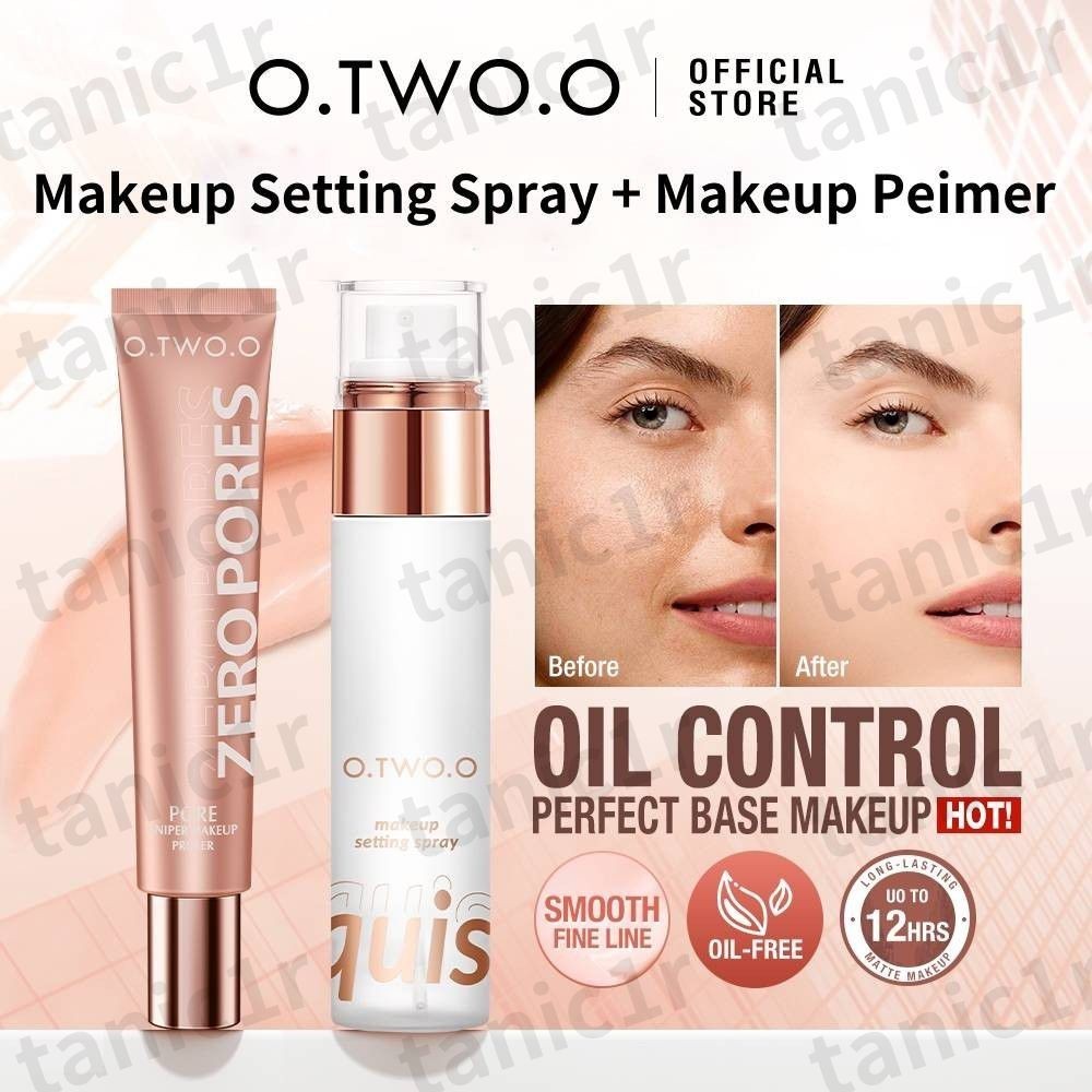 O.two.o Makeup Set Primer & Setting Spray Poreless Primer Long Lasting ...