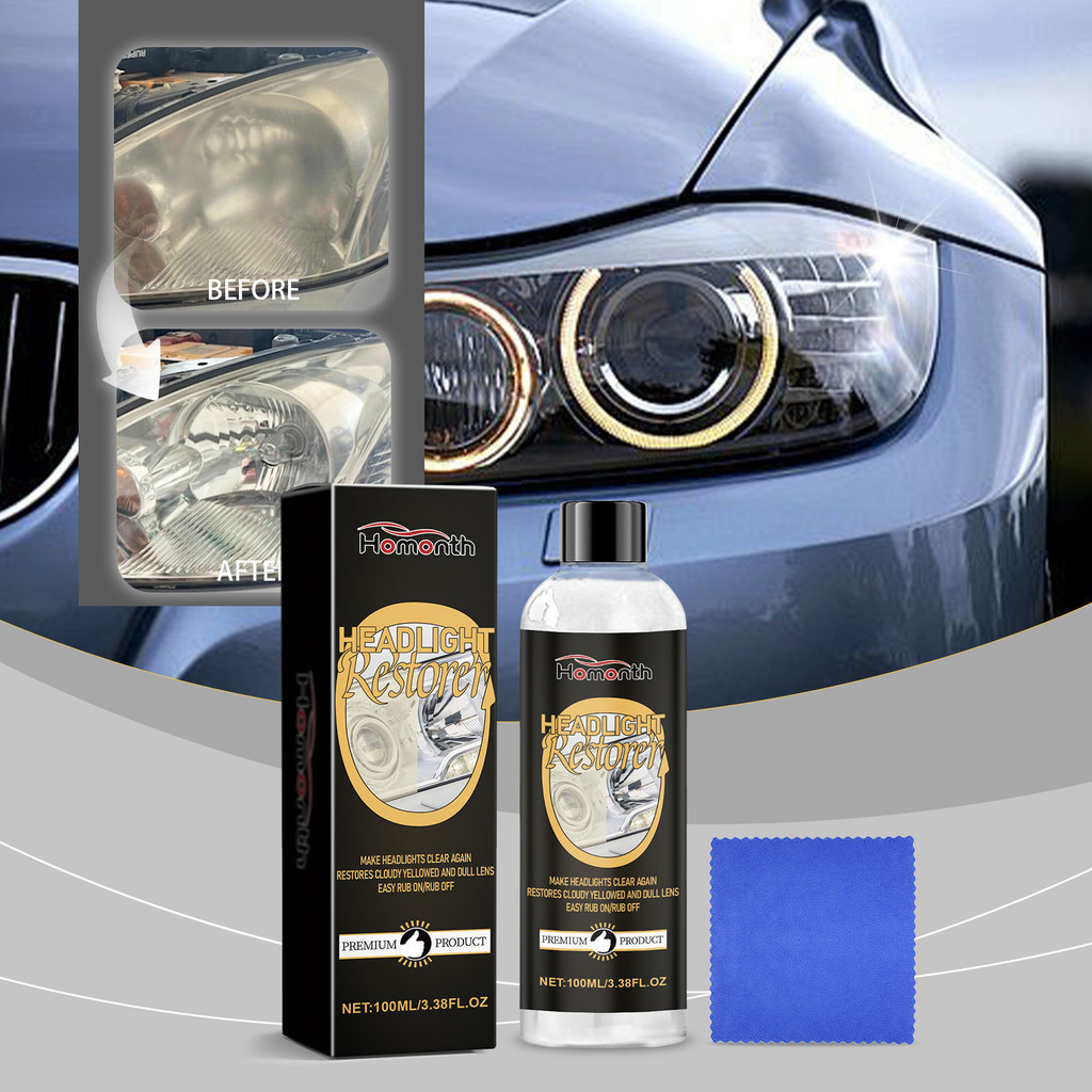 ONCHENDI 100ml Homonth Car Headlight Restoration & Polishing Kit ...