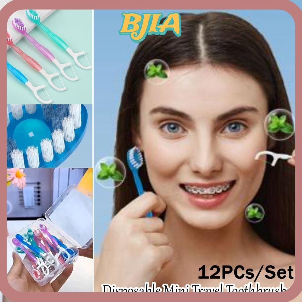 BJA Mini Travel Toothbrush, with Freshening Bead Oral Hygiene Care Mini