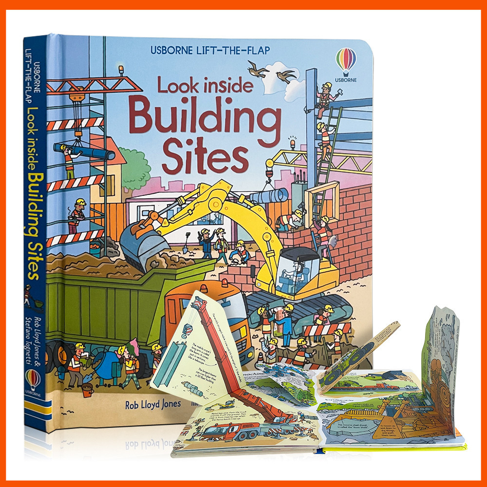 3D Usborne Look Inside Things That Go Picture Education Kids Hard Cover Book English Coloring Cardboard Books for Children main image 0