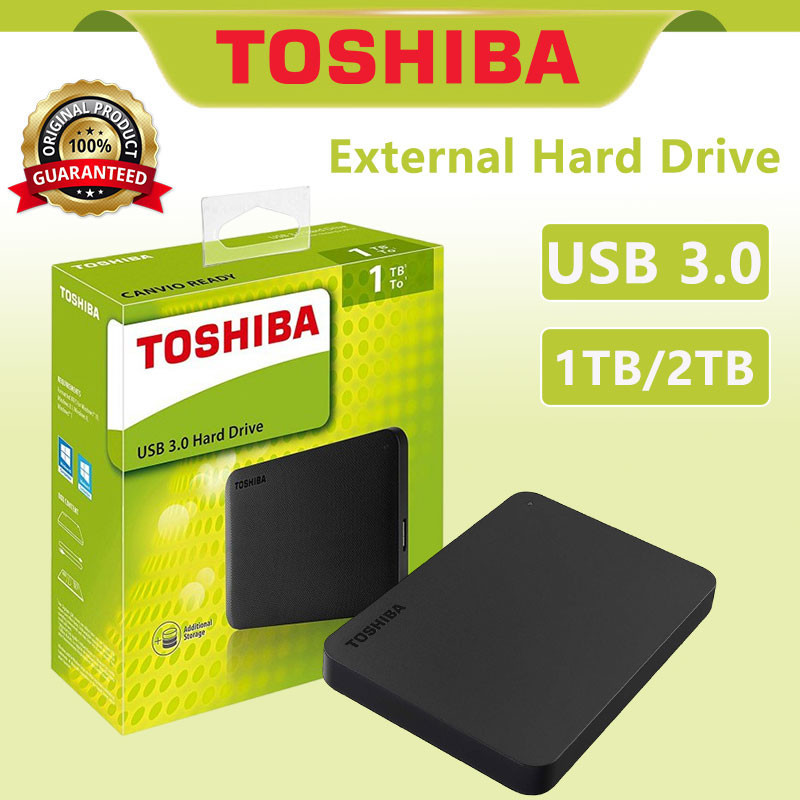 Toshiba External Hard Drive 1TB 2TB Hard Drive External Data Storage ...