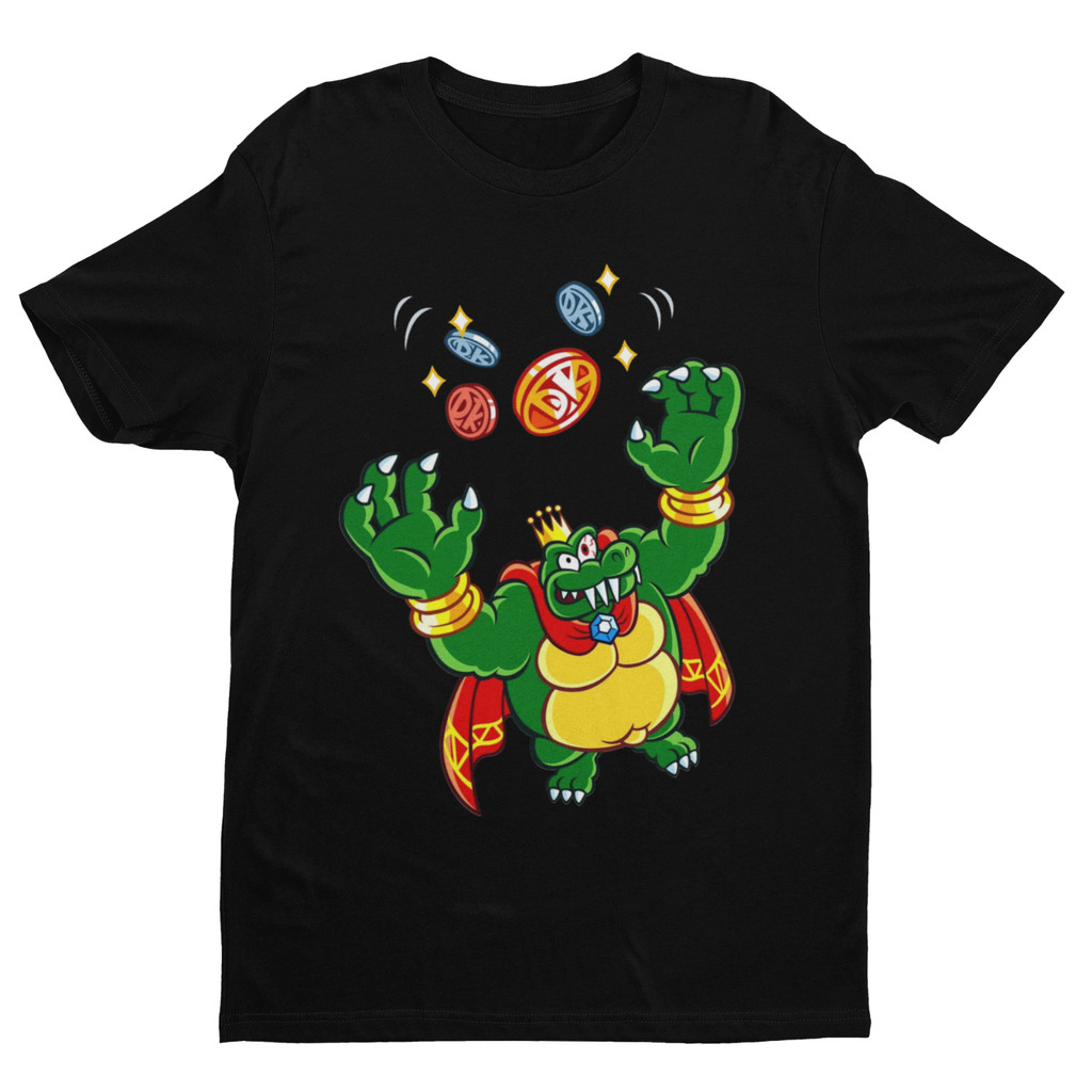 kaptain-king-k-rool-with-donkey-koins-premium-unisex-t-shirt-character