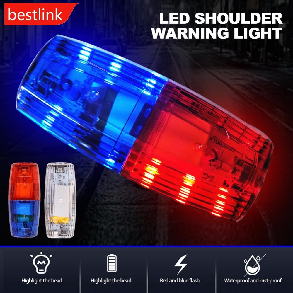BESTLINK LED Shoulder Warning Light Shoulder Clip Light Sanitation ...
