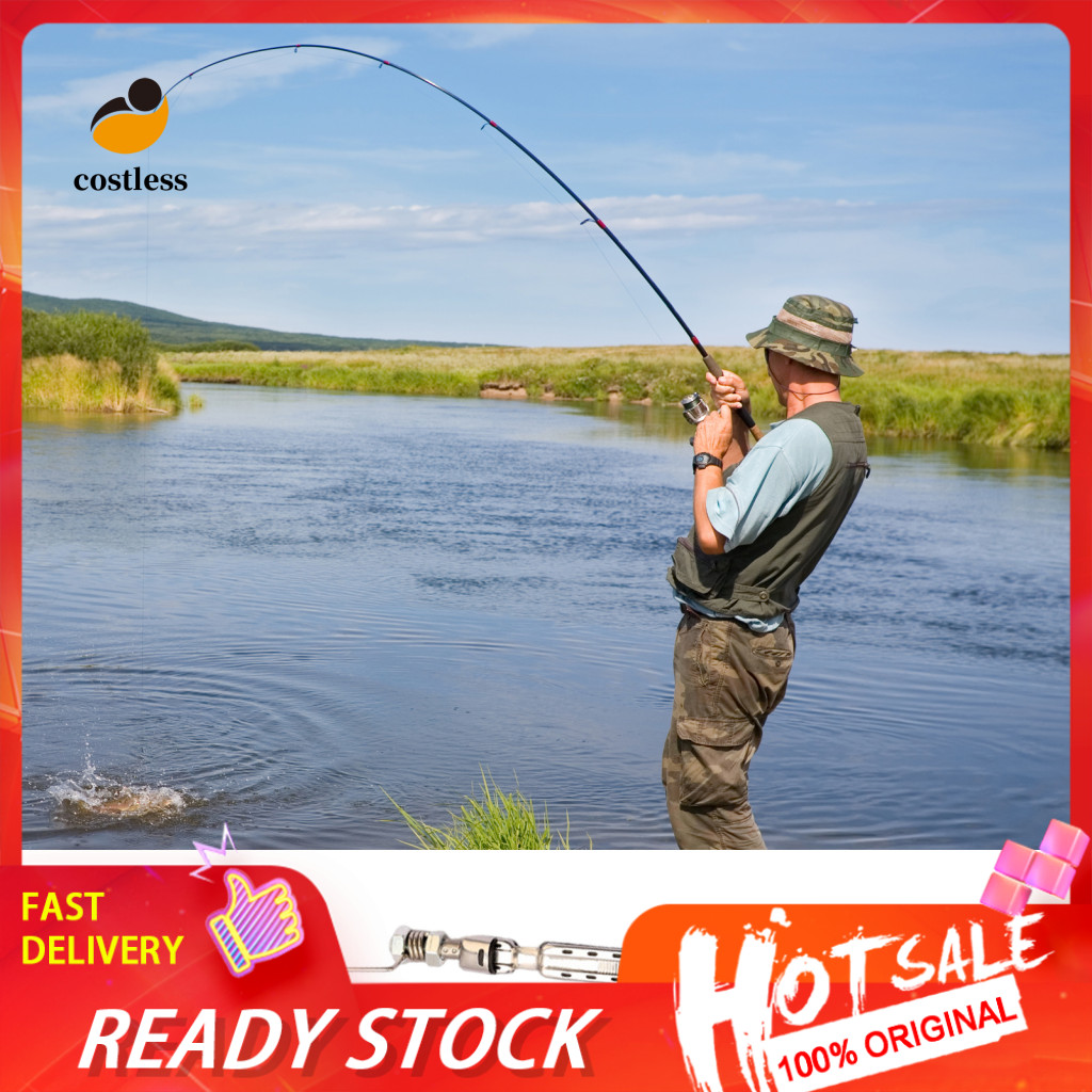 |COD| Metal Fishing Rod Automatic Spring Fishing Rod Portable Heavy ...