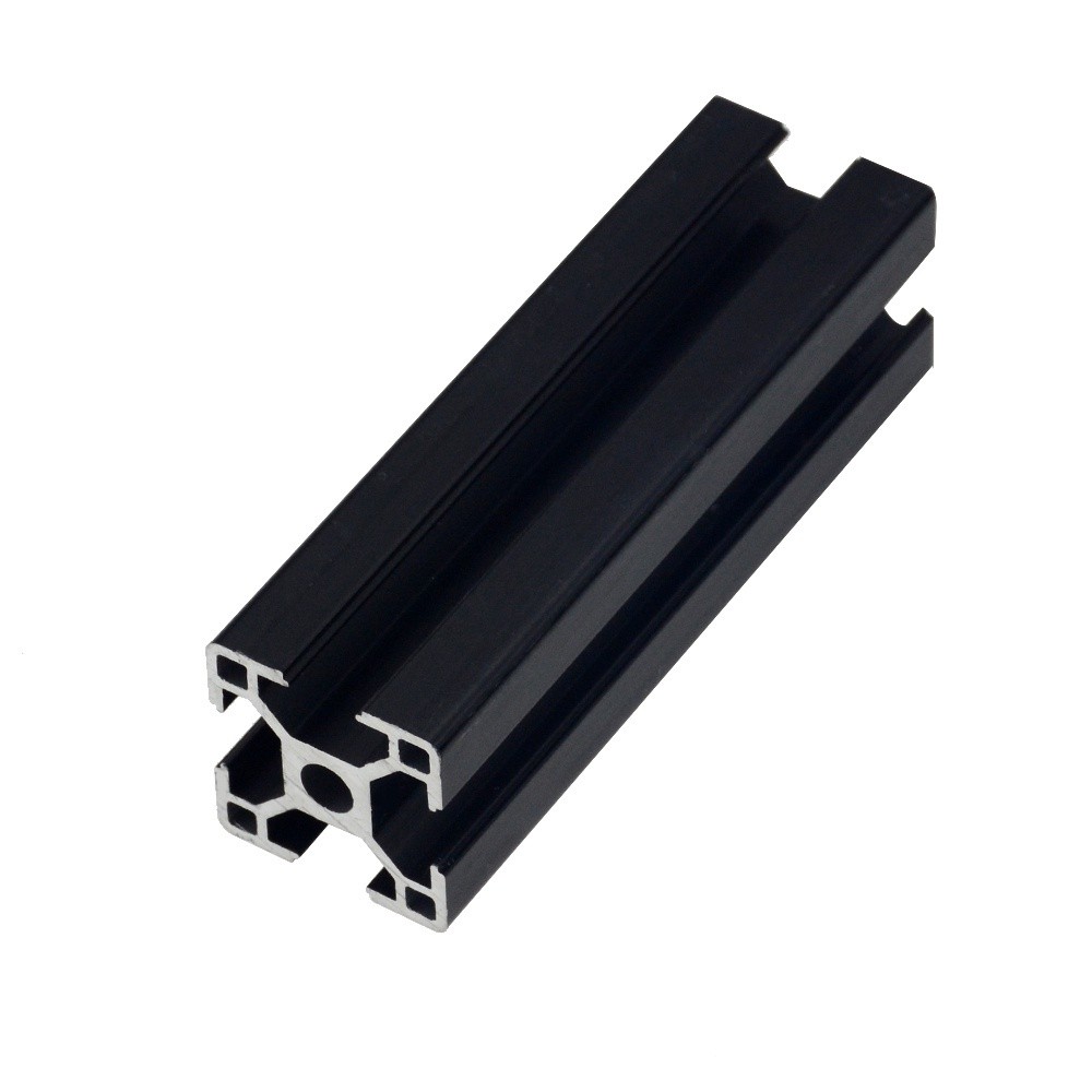 3030 Aluminum Profile Extrusion Anodized Silver/Black European Standard ...