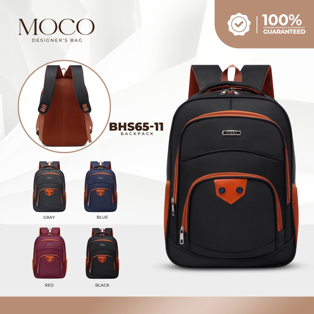 Moco Bags Fashion Men's Large Capacity School Student Laptop Backpack ...