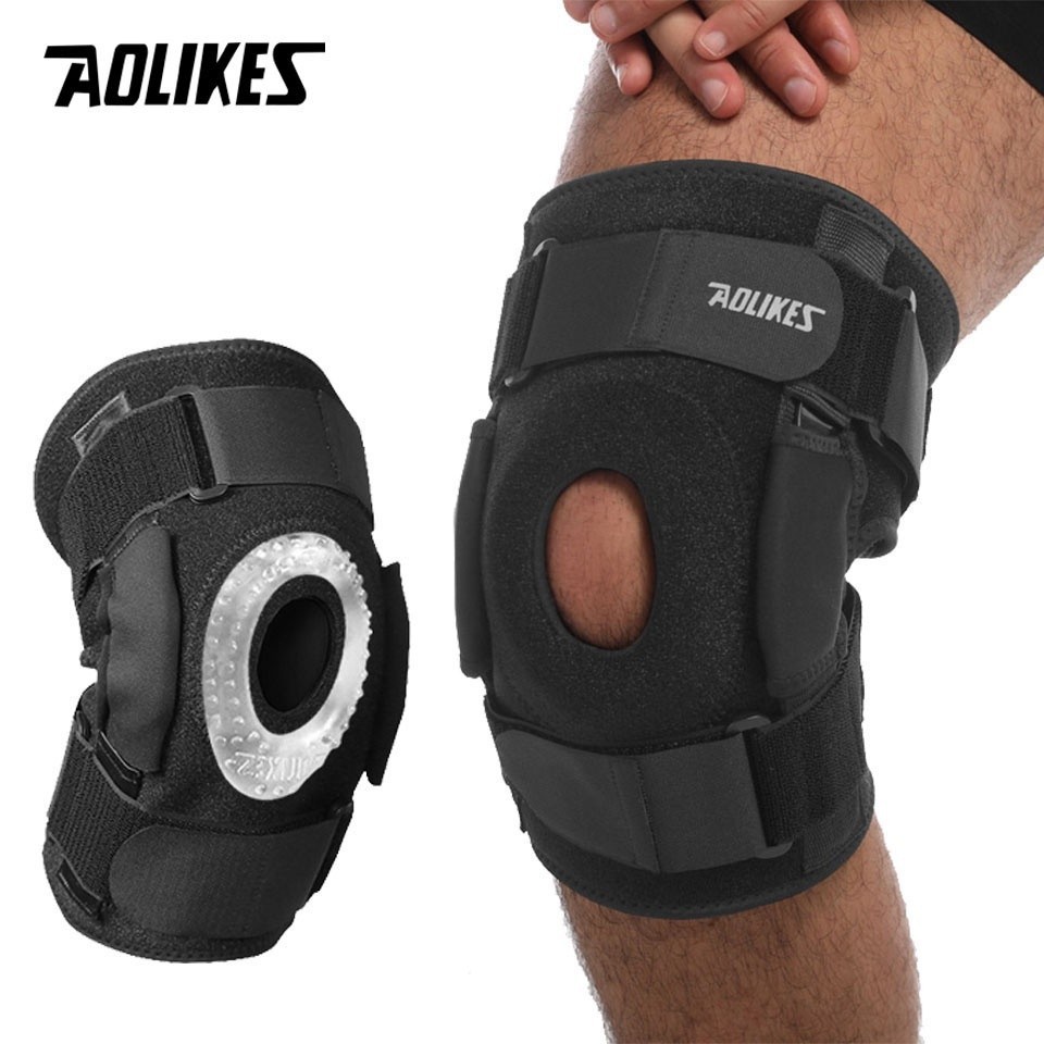1Piece Open Patella Stabilizing Knee Brace, Dual Aluminum Stability