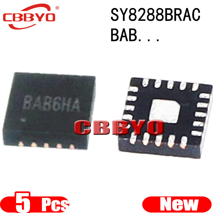 5pcs Brand New SY8288BRAC SY8288B SY8288 BAB5ZA BAB5ZD BAB... QFN-20 ...