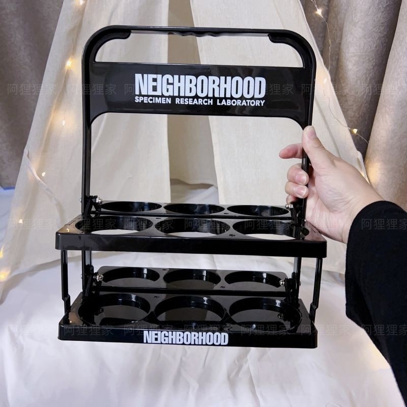 Street Wear NEIGHBORHOOD Six Bottles Beer Rack Foldable Plastic Beer ...
