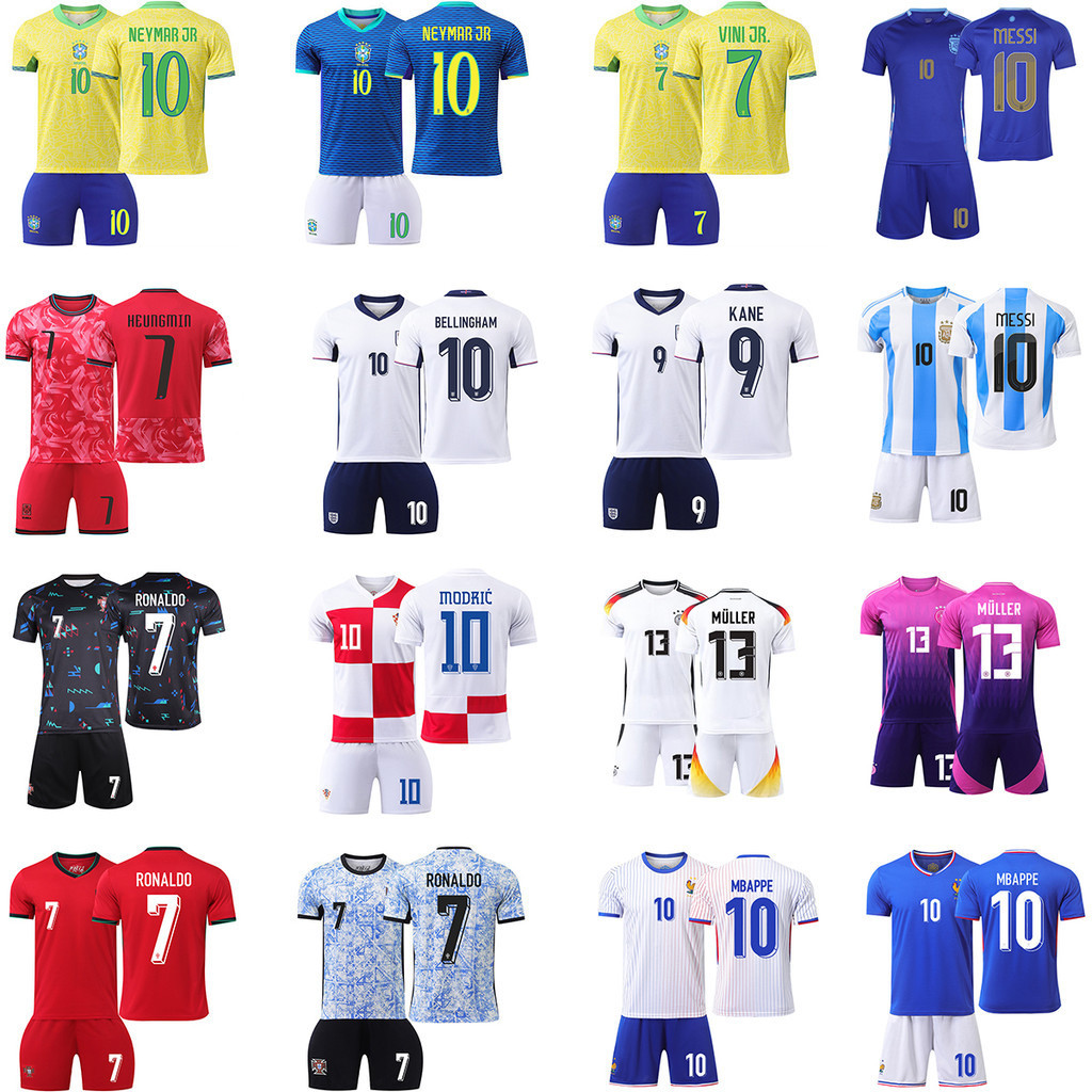 2024 National Team Football Jersey for Mens Summer Portugal Ronaldo ...