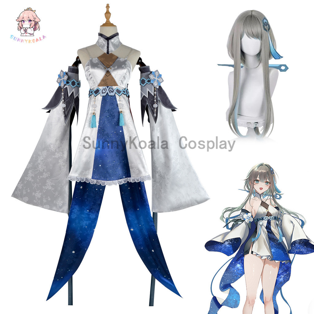 Genshin Impact Gui Zhong Cosplay Clothing Full Set Costume Suit for ...