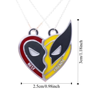 ANTSU Electroplating Matching Pendant, Deadpool&Wolverine Marvel ...