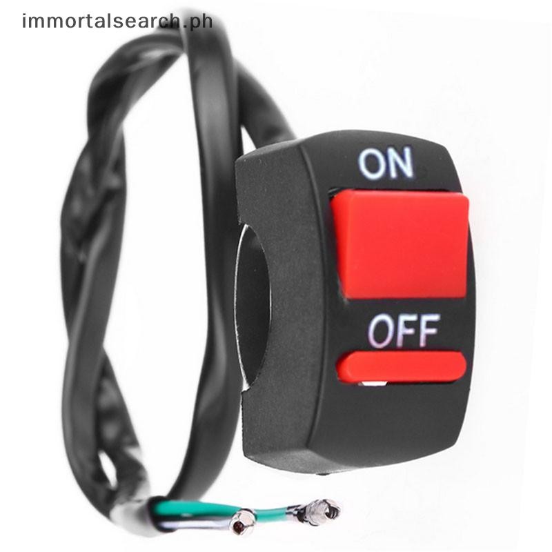 imm Universal Handlebar Motorcycle Switch ON-OFF Button LED Angel Eyes ...