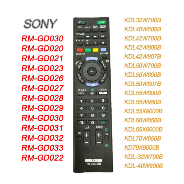 GG+Sony smart tv remote RM-GD030 RM-GD023 Replacement Universal Sony RM ...