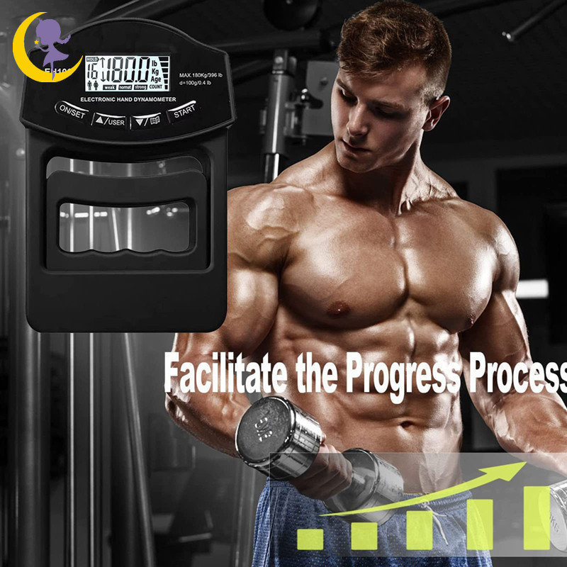 Electronic Grip Strength Tester Digital Display Hand Dynamometer Grip ...