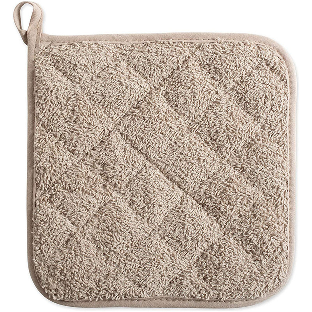Cotton Square Pot Holders Heat Resistant Kitchen Everyday Basic Terry ...