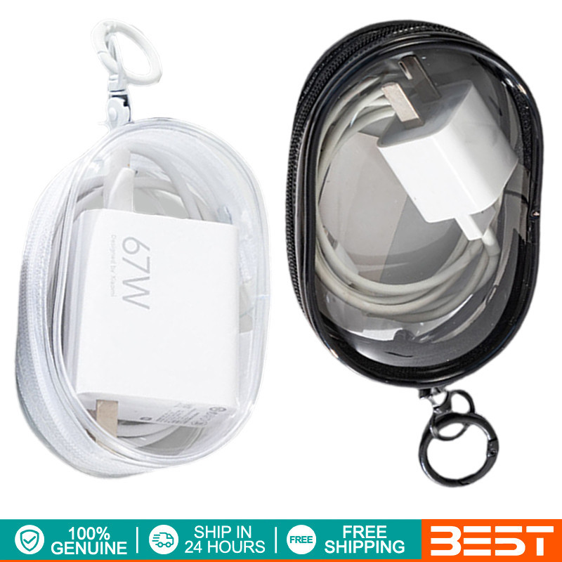 Wire Cable Storage Box Portable Travel Organizer Case Headphone Charger ...