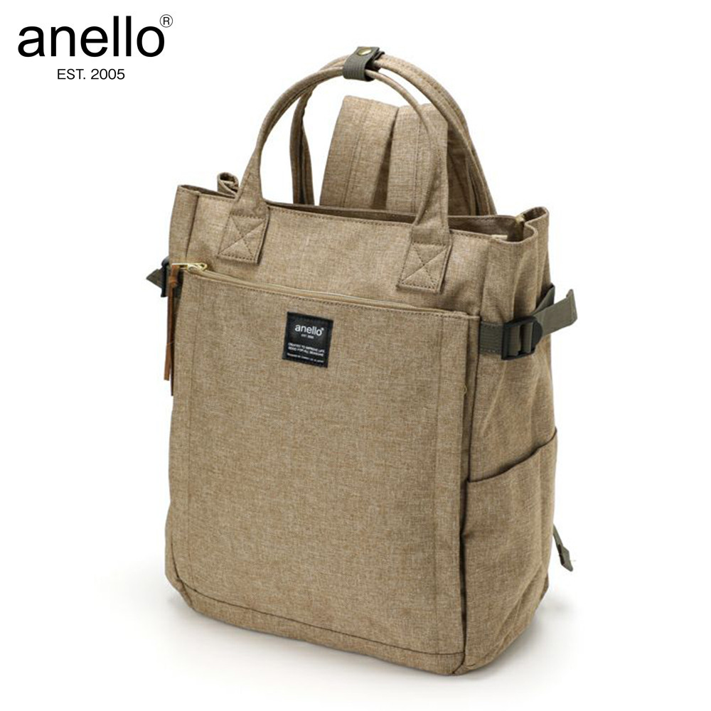 Size W 27cm H 37cm D 15cm Anello Polyester Canvas 10 Pocket 2 Way Tote Backpack AT C1225 Shopee Philippines