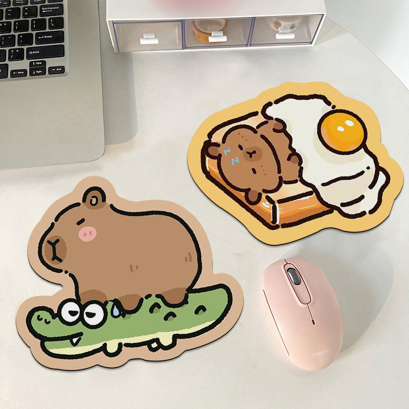 Cute Capybara Mousepad Office Desktop Anti-slip Mouse Pad Students ...