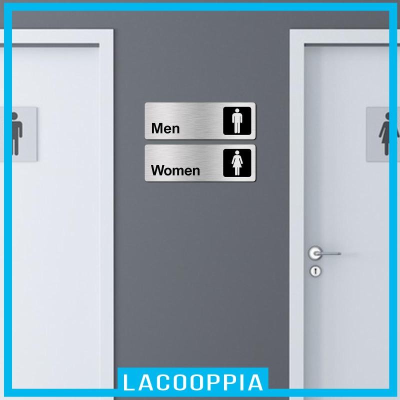 [ Restroom Sign Placard WC Signage Toilet Door Sign for Commercial Bar ...