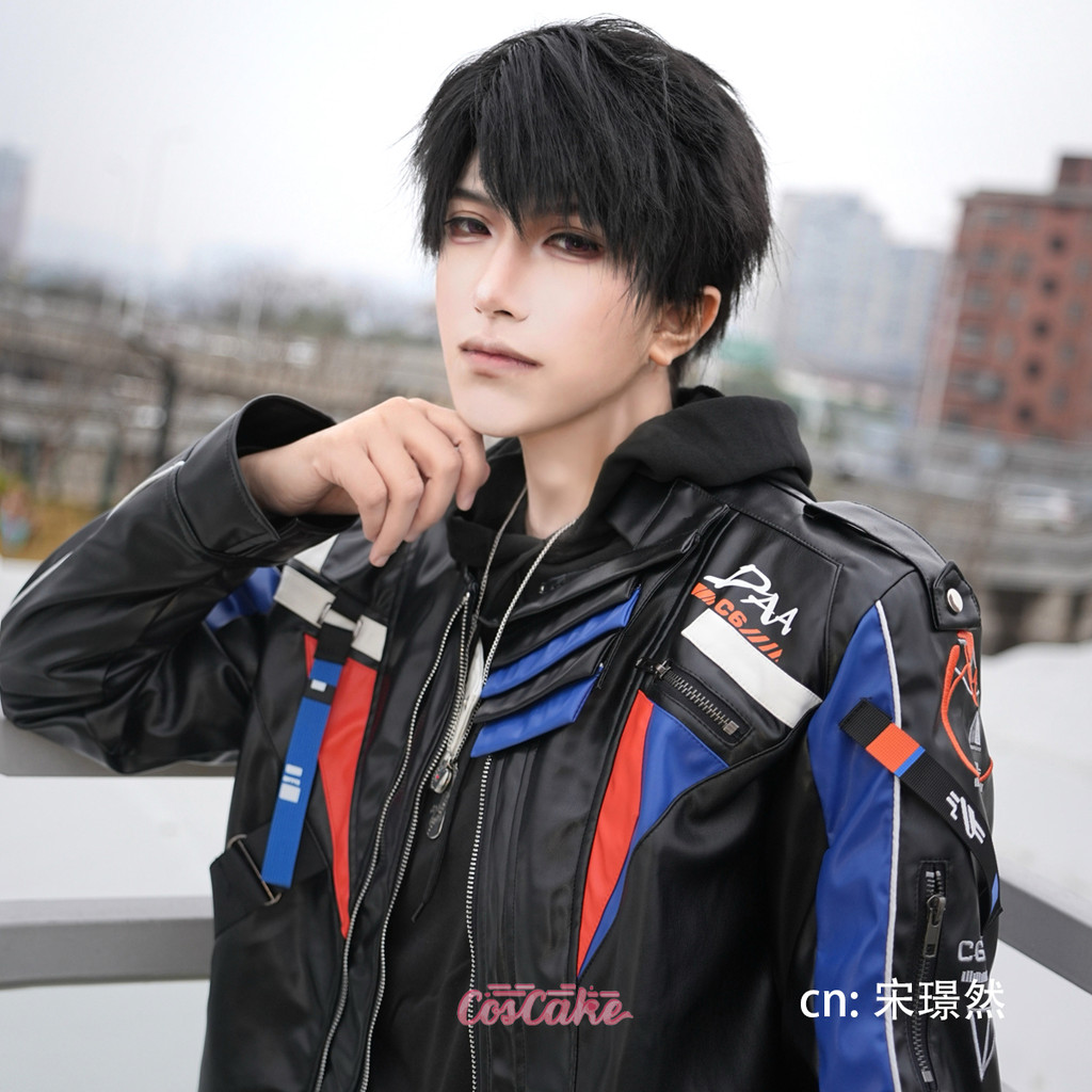 Anime Love and Deepspace Caleb Cosplay Costume Light Blue Uniform Suit