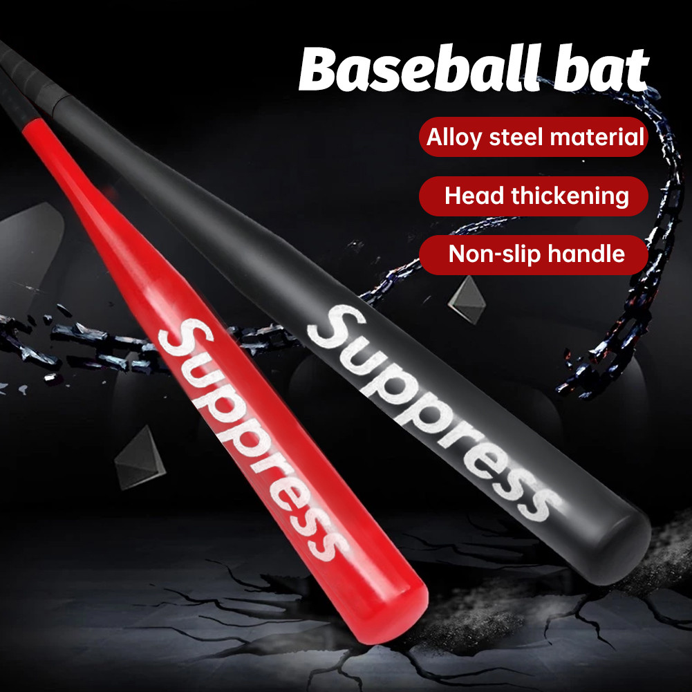 21inch/30inch Baseball Bat Outdoor Sports Bats Champion Black Red Thick ...