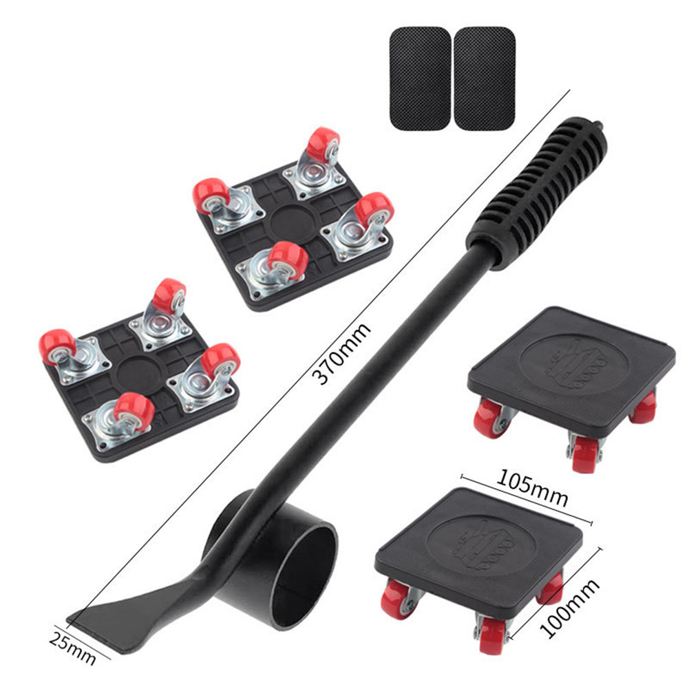 Heavy Duty Furniture Lifter and Rollers Wheels Transport Tool Furniture ...