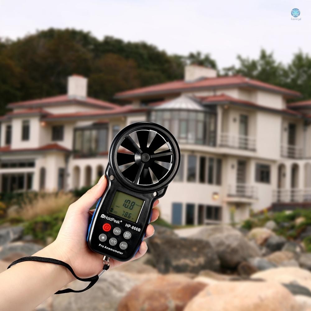Holdpeak HP-866B Windmeter Incl gevoelstemperatuur meting