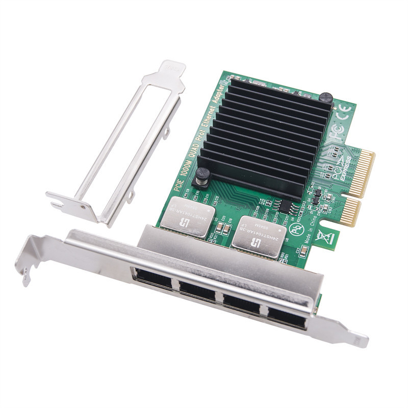 Tarjeta De Red Nic 2 Puertos Gigabit Intel Pci-e X4 Server