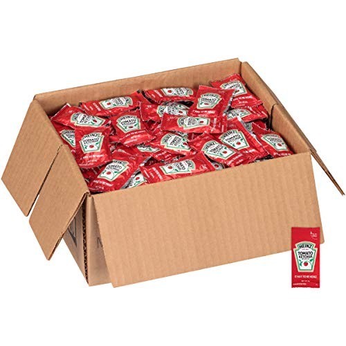 HEINZ SACHETS TOMATO KETCHUP SACHETS 1000 x 9G [Expiry Aug/28/2024