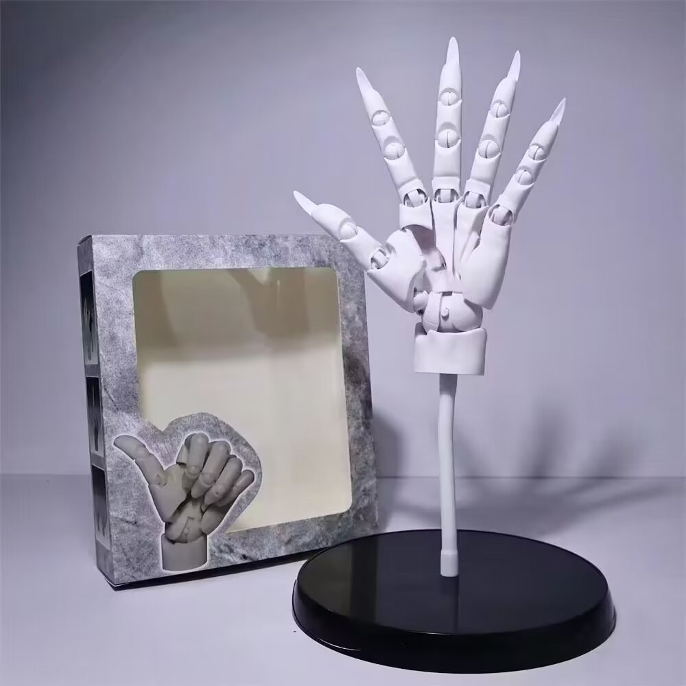 Movable 11Hand Model Bionic Hand with Left Finger Joint Anime Painting