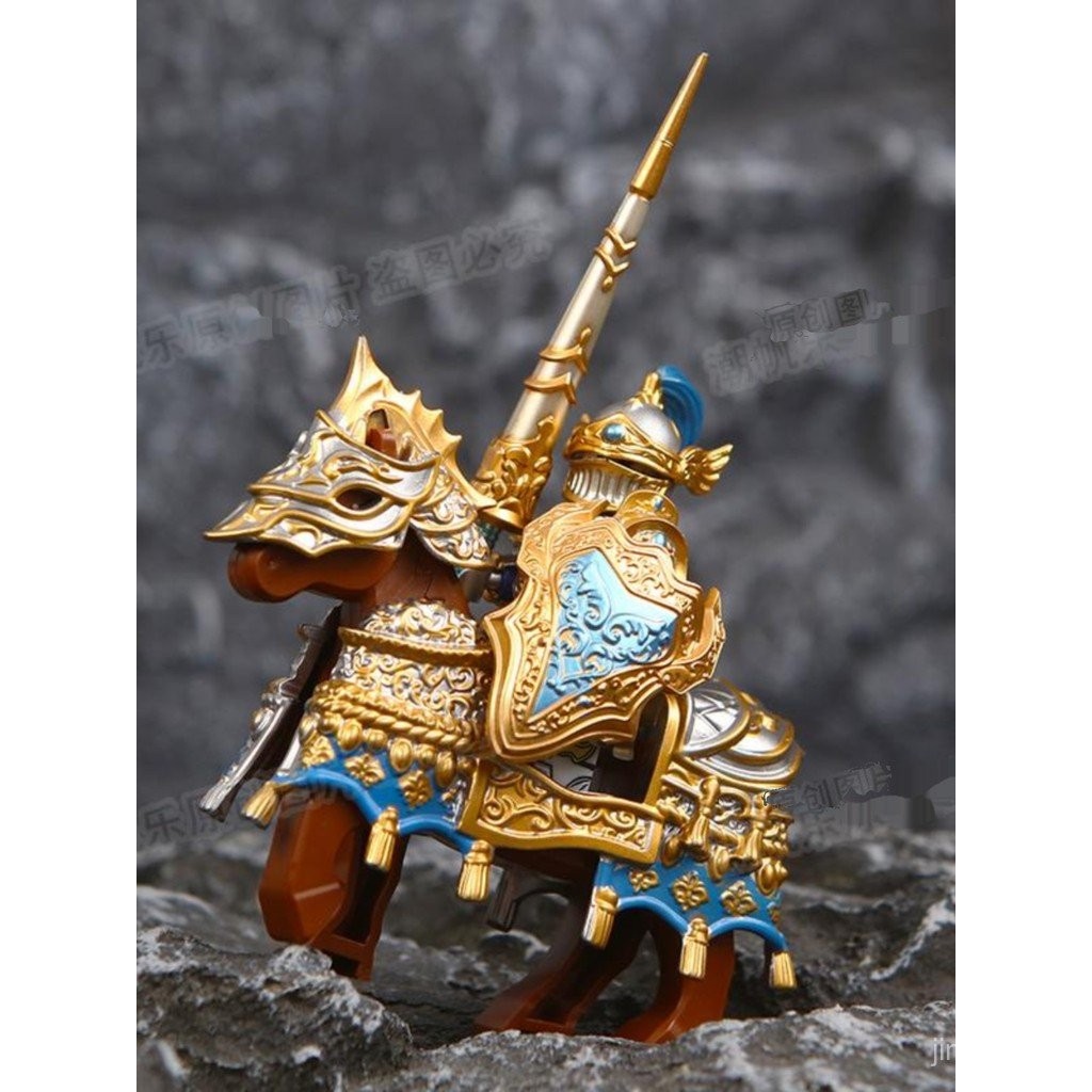 Building Blocks Minifigure Medieval Round Table Knight Third-party ...