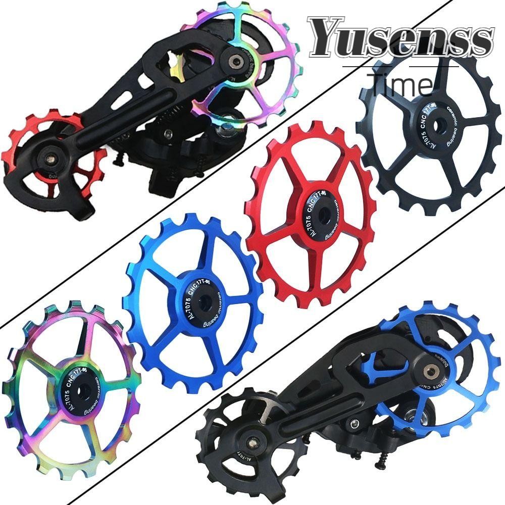 YUSENSS Bicycle Guide Wheel, 10T-17T Jockey Wheel MTB Pulley Jockey ...
