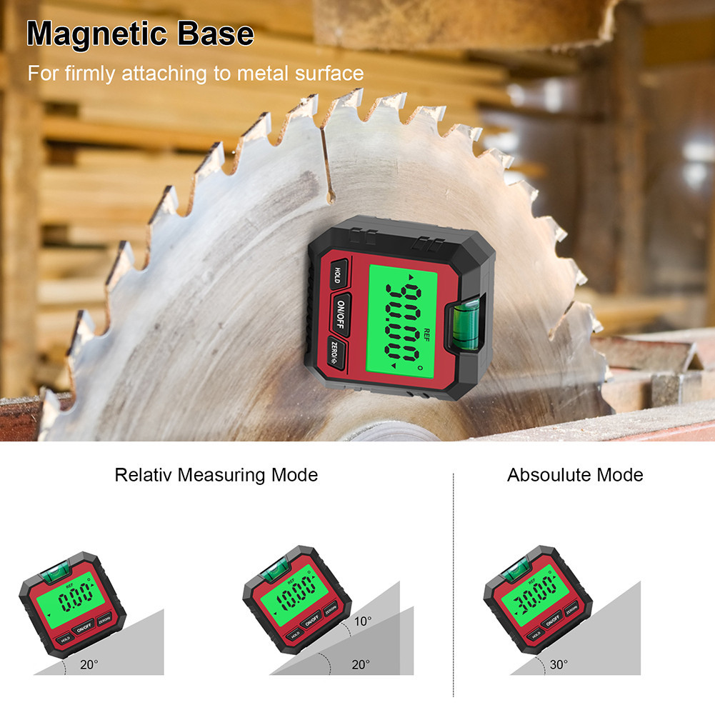 Digital Protractor with Backlight and Magnetic Base Angle Finder ...
