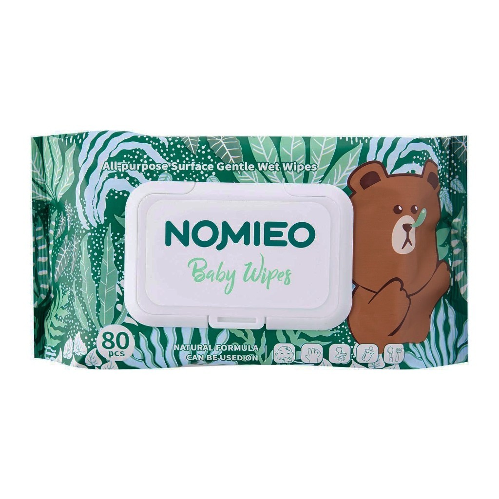 NOMIEO 99 Pure Water AllPurpose Baby Wipes (80 pcs/pack) Shopee