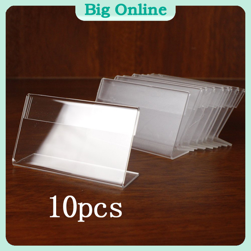 10pcs Supermarket Price Tag Display Holder Retail Price Label Holder ...