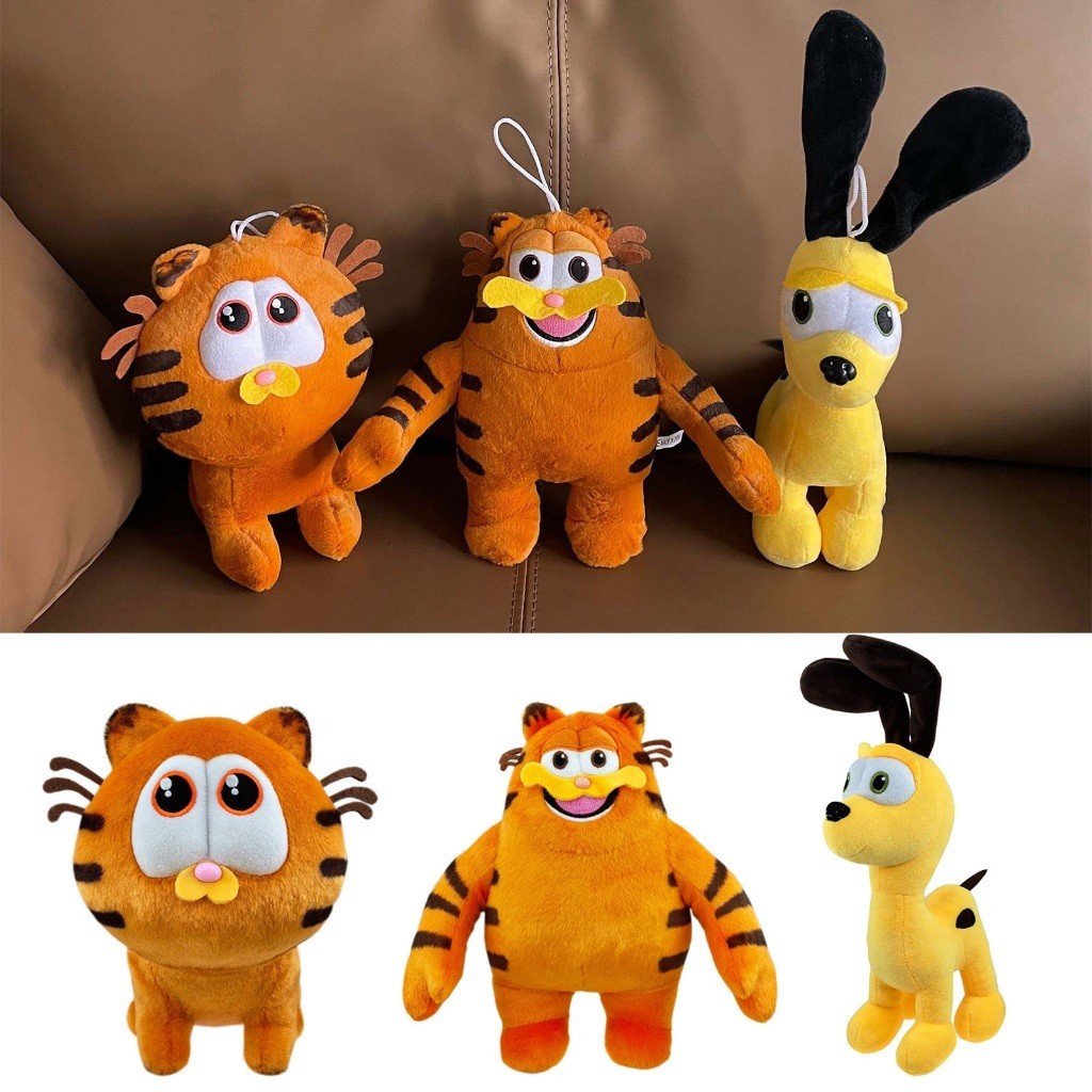 Garfield Plush Dolls Garfield and Odie Stuffed Toys For Kids Home Decor ...