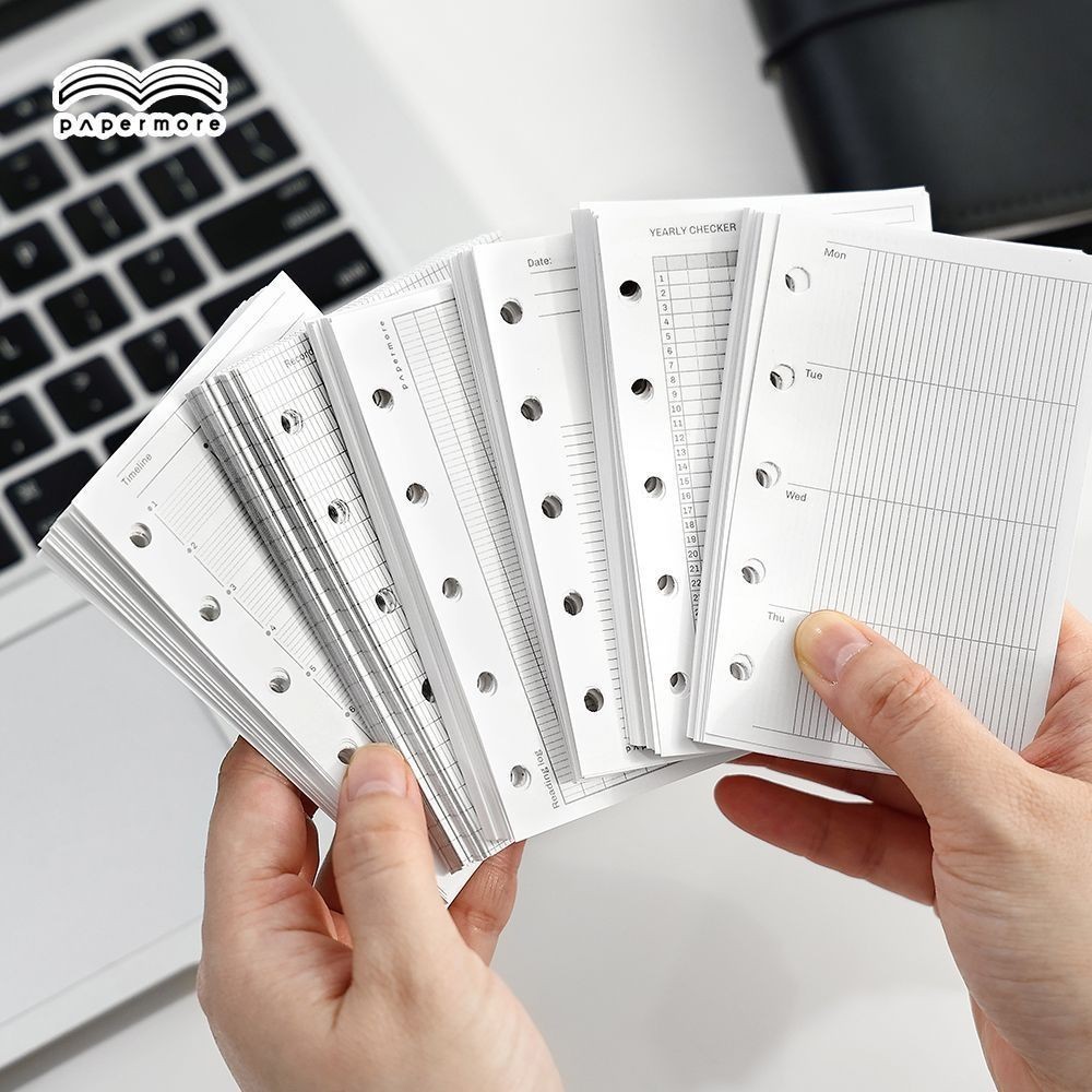 40Pcs M5 Refill Paper 14×9cm Paper M5 Journal Refill M5 Lined Paper ...