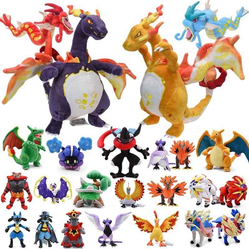 Pokémon Big Size Pokemon Plush Toy Lucario Fennekin Mewtwo Charmander ...