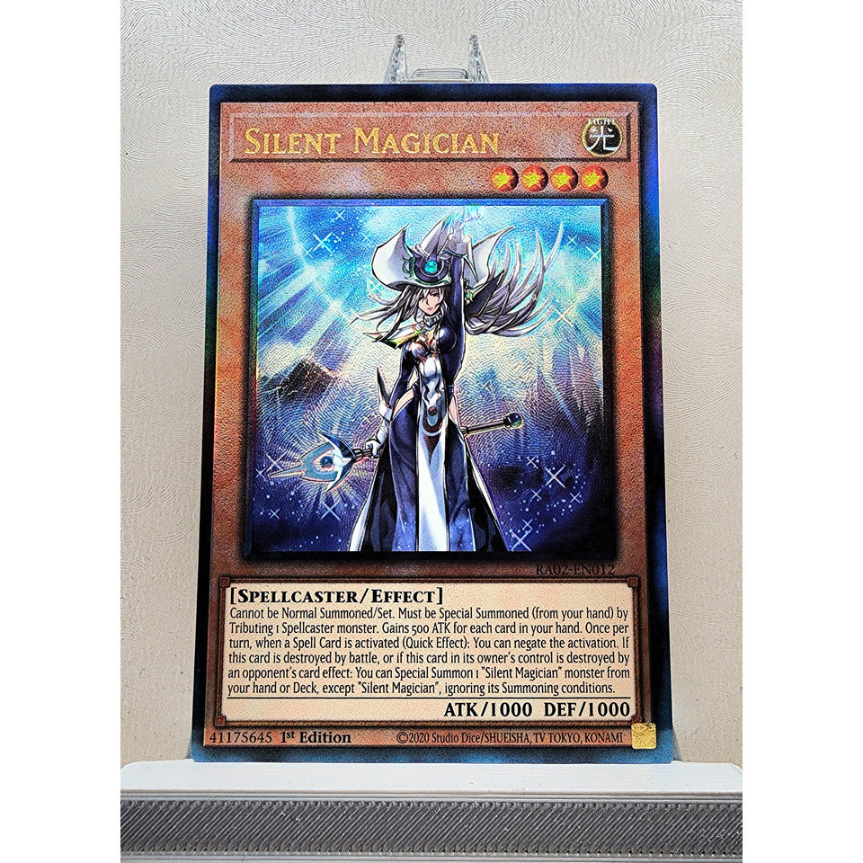 English  Ultra Rare Japanese Yu-Gi-Oh! Card (RC02-JP011)  Near Mint  Condition, Foil Finish, Konami Duelist Pack YuGiOh Silent Magician
