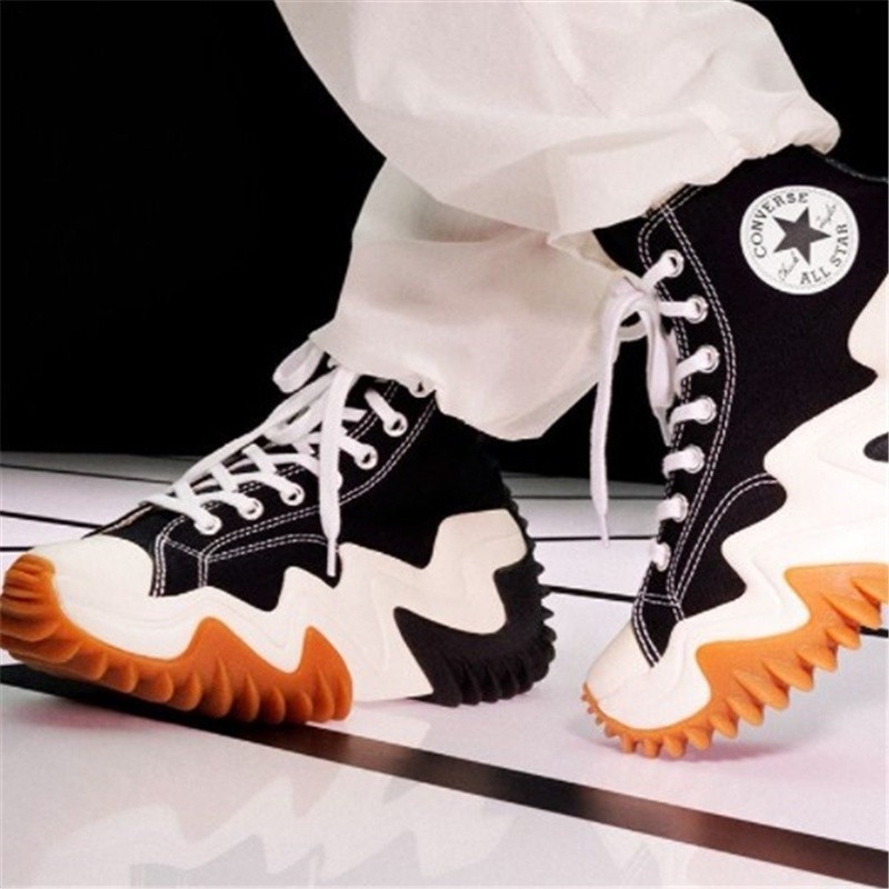 World Debut ！3colors Converse Run Star Motion Wave Pattern Black and ...