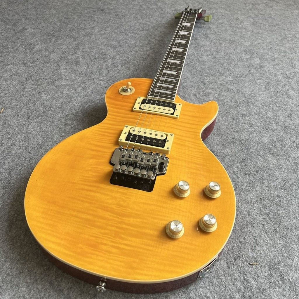 Gibson Les Paul Standard Electric Guitar Yellow Flame Maple Top Double ...