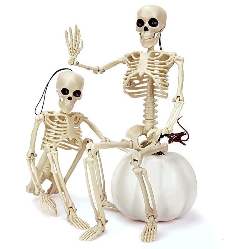 160cm Giant Skeleton Plastic Human Bones Full Replica Halloween Party Decoration