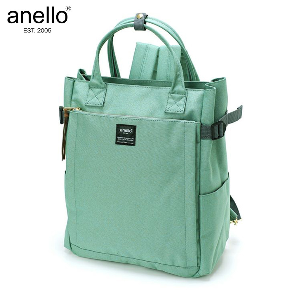 Size W 27cm H 37cm D 15cm Anello Polyester Canvas 10 Pocket 2 Way Tote Backpack AT C1225 Shopee Philippines
