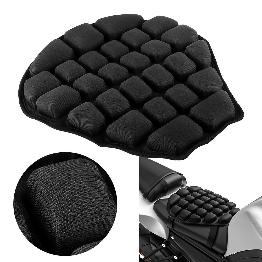 Ddhihi Motorcycle Seat Cushion Air Fillable Pad 3D Inflatable Anti ...